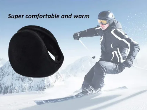 Vista 7 de HIG Orejeras unisex clásicas de forro polar, accesorio de invierno, orejeras al aire libre