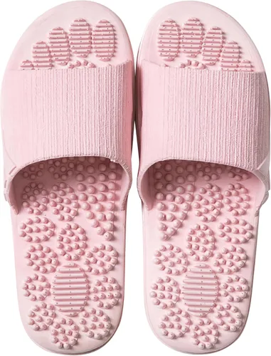 Vista 12 de Acupressure Massage Slippers Therapeutic Reflexology Sandals for Foot Acupoint Massage Shiatsu Arch Pain Relief Non-Slip Massage Shoes for Bath