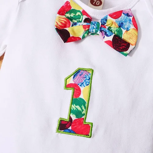 Vista 23 de IDOPIP Traje formal para bebé niño para el primer cumpleaños de Cake Smash con corbatín y tirantes y pantalones cortos para sesión de fotos