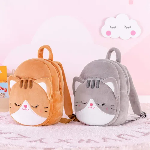 Vista 54 de Lazada Mochila para niños pequeños, juguetes de animales de peluche, mochila pequeña, color gris, 9.5 pulgadas