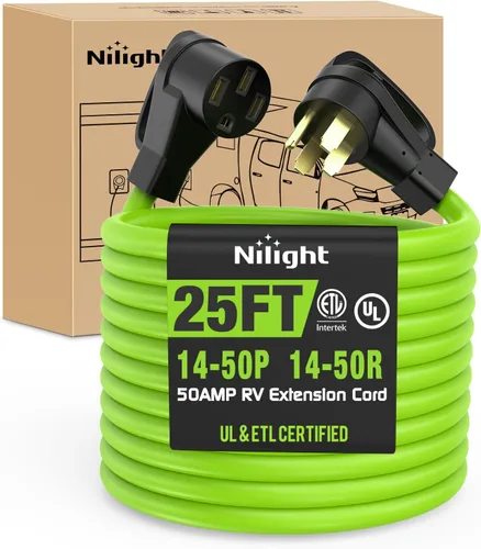 Vista 24 de Nilight Cable de Extensión para Secadora EV de 15 Pies 3 Clavijas 30 Amperios NEMA 10-30P 10-30R Cable de Extensiones Antiguas Servicio Pesado