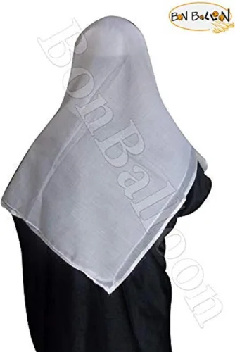Vista 9 de bonballoon Turbante blanco Imama Pagri tela musulmán islámico algodón Salah Slalat Safa Sunnah Arafat bufanda árabe Keffiyeh Kafiya Wrap Head