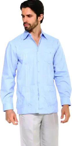 Vista 6 de Mojito Collection Camisa Guayabera Premium 100% Lino Manga Larga para Hombre