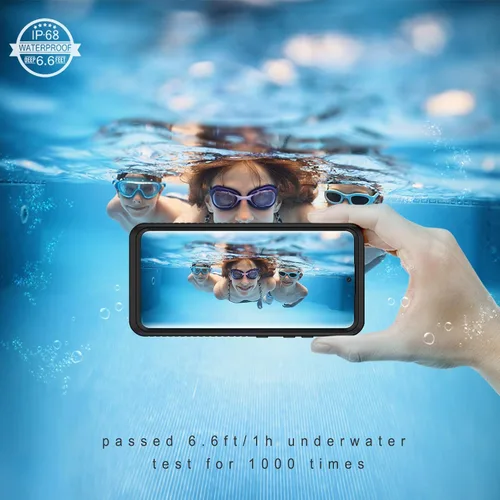 Vista 5 de Lanhiem - Funda para Samsung Galaxy S21, Funda Impermeable y a Prueba de Polvo IP68 con Protector de Pantalla Integrado, Funda Protectora