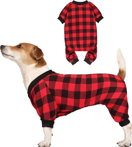 Vista 9 de Suéter de forro polar para perro, ropa a cuadros de búfalo, suéter para perros pequeños, suéter suave y grueso cálido para cachorros, suéteres