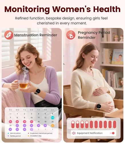 Vista 3 de LIGE Reloj inteligente para mujer, pantalla AMOLED de 1.43 pulgadas con respuesta/llamada para iPhone/Android/Samsung, rastreador de actividad