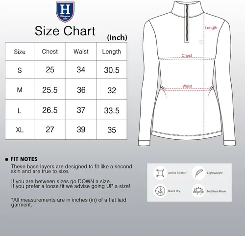Vista 5 de Harrison Howard Camisa de manga larga para mujer con absorción de sudor ecuestre de secado rápido para montar a caballo con cremallera de 14 capa