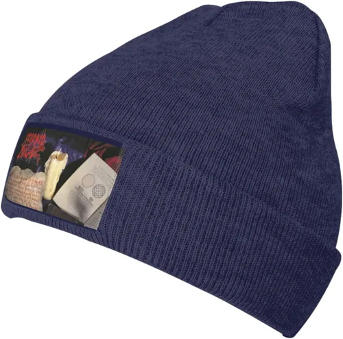 Vista 8 de KyjsiUhyU Morbid Metal Band Angel Beanie for Men Womens Teenager - Casual Unisex Aldult Cuffed Skull Cap Knitted Winter Hat Cool Lightweight Sleep