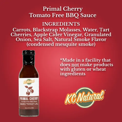 Vista 3 de KC Natural - Salsa de barbacoa de cereza Primal - Sin solanáceas - Apto para paleo y AIP - 14 oz