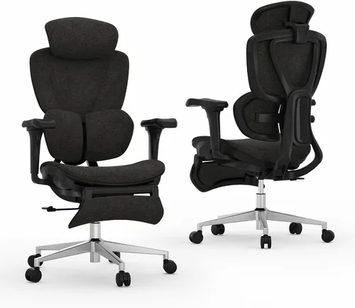 Vista 14 de FLEXISPOT Sentinel Ergonomic Gaming Chair Charcoal Dual-Wing Adaptive Lumbar,Adjustable Armrests,Recline &Tilt Function,Adjustable Backrest,for