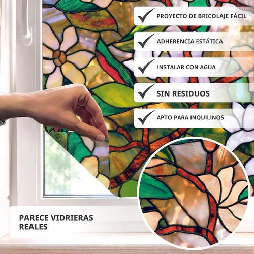 Vista 2 de Artscape 01 – 0113 24" x 36" Magnolia Diseño Ventana Cine Multicolor