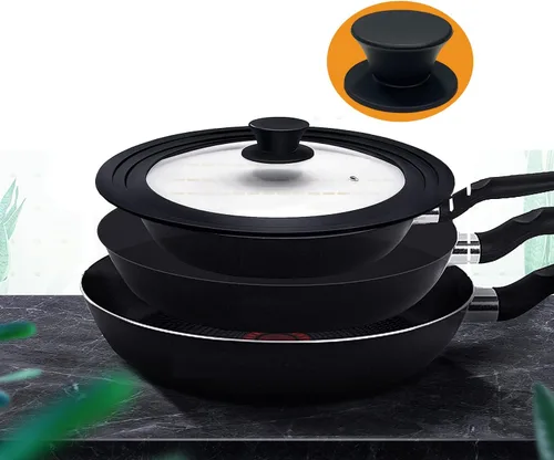 Vista 5 de Pomo universal de silicona para tapa de olla, resistente al calor, asas de sujeción, apto para lavavajillas, para Crockpot rival, piezas de repuesto
