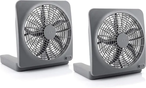 Vista 7 de 02 Cool ventilador portátil eléctrico o a batería, 10 pulgadas