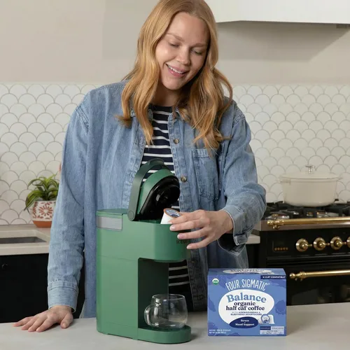 Vista 3 de Four Sigmatic Adaptogen Coffee K-Cups Café molido orgánico de tostado medio con Ashwagandha, Eleuthero, Chaga y Tulsi Apoyo inmunológico