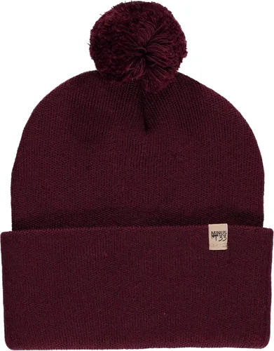 Vista 7 de Minus33 - Gorro de punto con pompón de peso medio, 100% lana merina, gorro de invierno