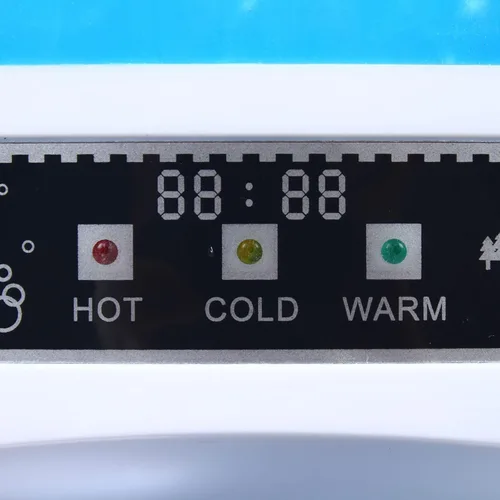Vista 7 de Dispensador de agua de carga superior, mini dispensador de agua compacto, dispensador eléctrico de agua fría caliente de escritorio para oficina
