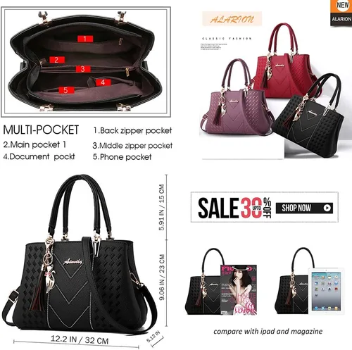 Vista 5 de ALARION - Bolsos de mano y de hombro para mujer, carteras y bolsos de diseño