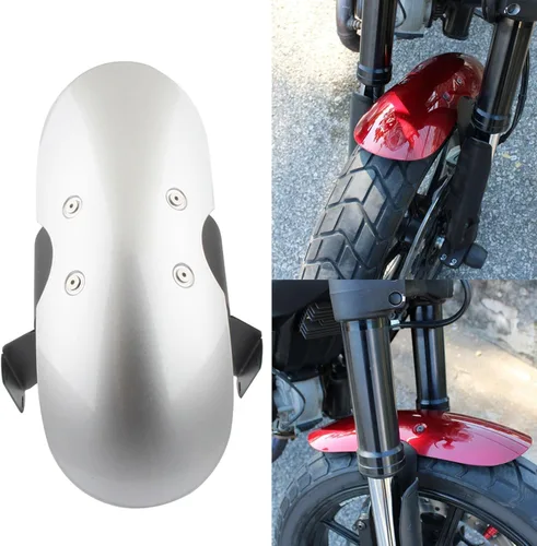 Vista 3 de Protector de guardabarros delantero de motocicleta para Ducati Scrambler 800/Cafe Racer/Classic/Full Throttle/Icon/Italia Independent/Flat Track