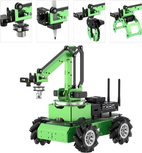 Vista 8 de LewanSoul JetMax - Brazo robótico para Jetson Nano AI Vision ROS Open Source programable Robot Arm Kit con 4 tipos de sensores de cámara de agarre
