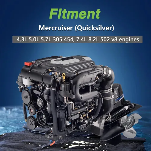 Vista 4 de Presión de aceite Bomba de combustible Interruptor de sensor de cierre de presión Compatible con motores Mercruiser (Quicksilver) 4.3L 5.0L 5.7L 305