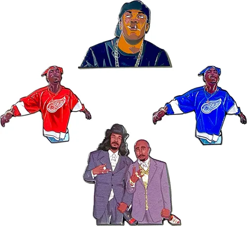 Vista 5 de Los Mejores Vídeos De Todos Los Tiempos Esmalte Pin - Pin De Solapa De Aleación De Zinc De 2 Pulgadas - Broche De Rap, Hip Hop Moment Art