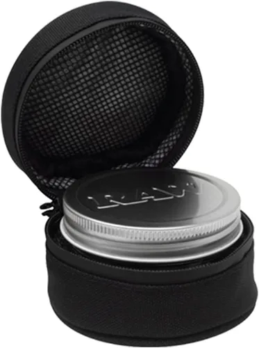 Vista 2 de RAW Tarro a prueba de olores y acogedor con bloqueo (6oz), negro, 6 onzas, 6.0 onzas fluidas