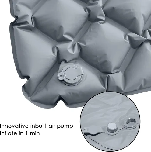 Vista 5 de Colchoneta de dormir ultraligera para acampar – Colchoneta ligera para mochileros – Colchón inflable y compacto