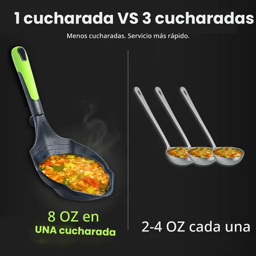 Vista 3 de Supa Ant - Cucharón para conservas, cuchara grande para alimentos, capacidad de pinta, fabricado en Estados Unidos