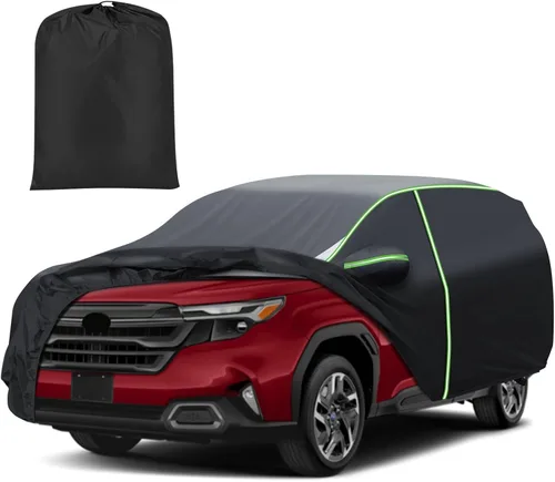 Vista 27 de Mixsuper Liner Funda para coche para BMW X3 2003-2026, 7 capas, funda impermeable para coche, accesorios para X3 con puerta con cremallera, tiras