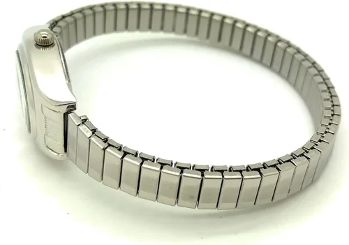Vista 3 de Wincci Reloj clásico de moda con banda elástica ovalada pequeña para mujer