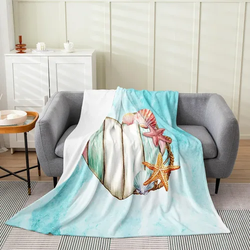 Vista 9 de Erosebridal Hammerhead Shark Flannel Blanket 40x50 Marine Life Fuzzy Plush Throw for Sofa Couch Hammerhead Shark Lover Gifts Ocean Sealife Fleece