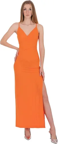 Vista 2 de GUESS Vestido largo Ramsha con micro correas para mujer