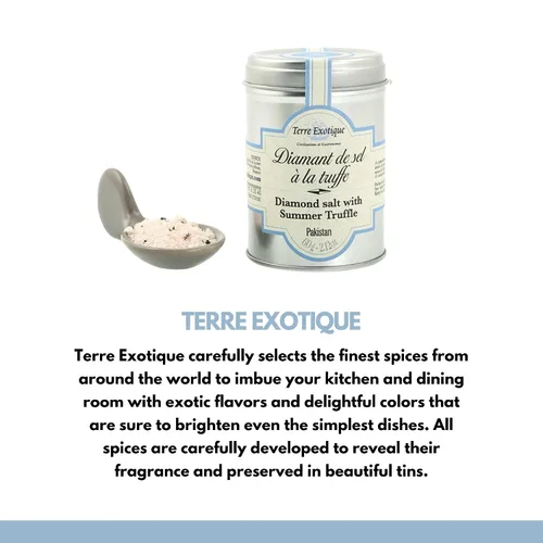 Vista 6 de Terre Exotique Flor De Sel con Trufas Blancas Italianas 2.2 Oz Ifaty Madagascar