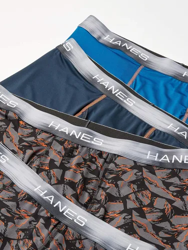 Vista 3 de Hanes Calzoncillos deportivos X-Temp Performance para hombre, paquete de 4