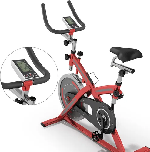 Vista 3 de Monitor de computadora de bicicleta estática con pantalla de velocímetro, sensor de frecuencia cardíaca para bicicleta estacionaria, máquina