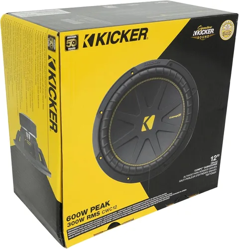 Vista 9 de KICKER 50CWCD124 CompC 12" Subwoofer+Caja Ventilada+Mono Amplificador+Kit de Amplificador CWCD124 (5 Artículos)
