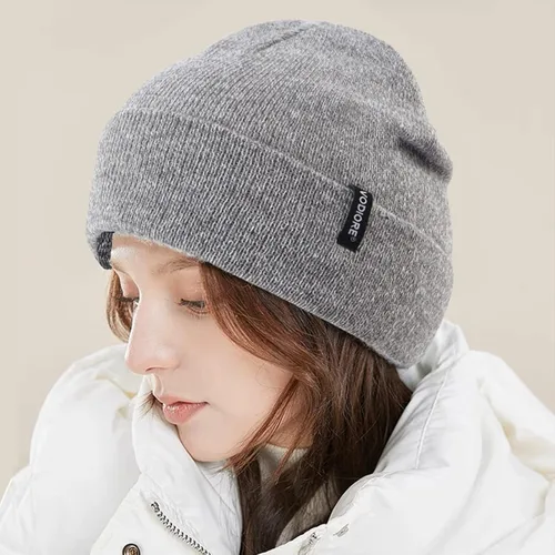 Vista 2 de VODIORE Beanie Hats for Men Women Winter Knit Hat Warm Slouchy Beanies Cuffed Skull Cap