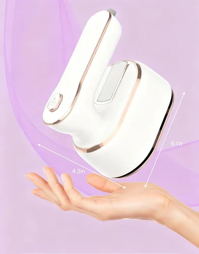 Vista 4 de Mini plancha de vapor, plancha de vapor portátil de viaje, 2 en 1, planchado al vapor y en seco, planchas eléctricas de mano de 1000 W, removedor