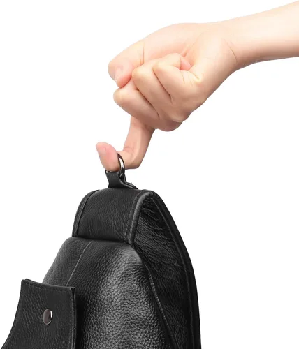 Vista 8 de Polare - Bolso bandolera de piel de vacuno impermeable y casual para hombre