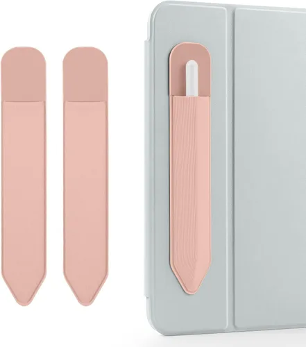 Vista 16 de DTTO Estuche para Apple Pencil Pro, Apple Pencil de 1ª/2ª generación y (USB-C), funda de piel sintética con banda elástica desmontable que se fija