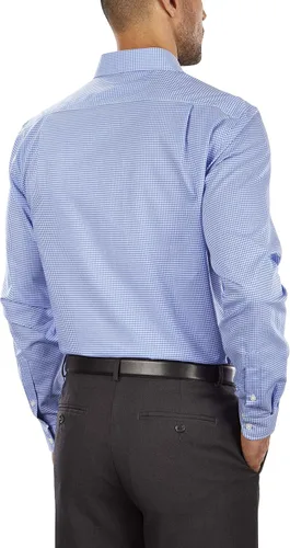 Vista 2 de Tommy Hilfiger Camisa de vestir para hombre ajuste delgado sin planchar Gingham