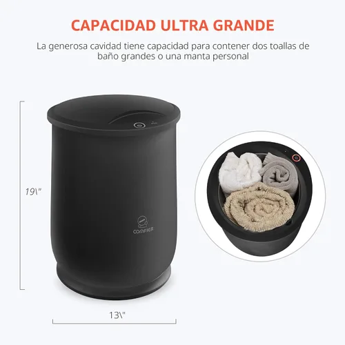 Vista 4 de Comfier - Calentadores de toallas calientes para baño, regalos para papá, para él, para ella, calentador de toallas grande, calienta toallas en 10