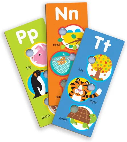 Vista 4 de Melissa & Doug Poke-A-Dot - Tarjetas jumbo de aprendizaje del alfabeto