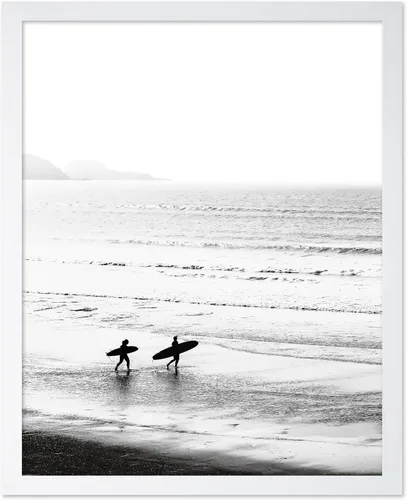 Vista 30 de Poster Master Póster clásico costero, impresión acuática vintage, regalo para artistas, amigos, atrapa las olas, surfistas en el mar, playa, costa