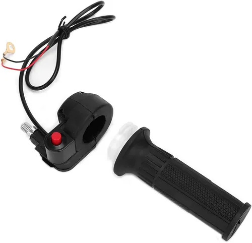 Vista 2 de Acelerador de motocros,Cable de agarre del acelerador del acelerador, empuñaduras del acelerador con interruptor de parada para manillar de moto 47