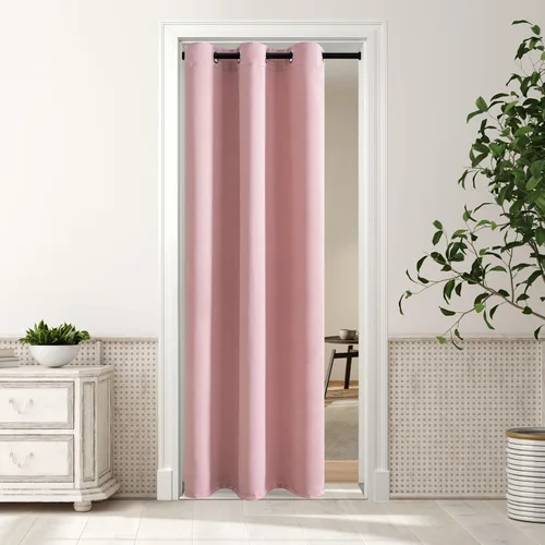 Vista 93 de MYSKY HOME Cortinas Aqua para Armario para Entrada Cortina Opaca para Puerta para Sala de Estar Cortina Oscurecedora de Habitación con Ojales