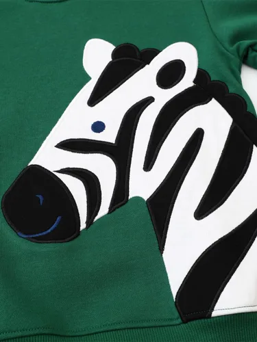 Vista 3 de Sudaderas para niños pequeños, de algodón, de manga larga, cuello redondo, sin botones, con estampado de dibujos animados, 2-7T
