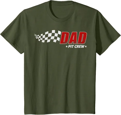 Vista 15 de Dad Pit Crew Race Car Birthday Family Matching Pit Crew Camiseta Pit Crew
