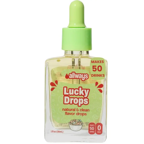 Vista 28 de Allways Drops Potenciador de agua natural de cereza negra Sin azúcar, cero calorías, fruta de monje endulzada Botella de vidrio para hidratación