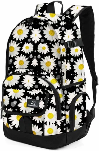 Vista 54 de Mochila escolar estilo Rickyh, mochila de viaje para hombres y mujeres, mochila ligera con compartimento para portátil, Tamaño único